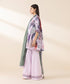 Unstitched Women's Embroidered Lawn Pink Three Piece Suit